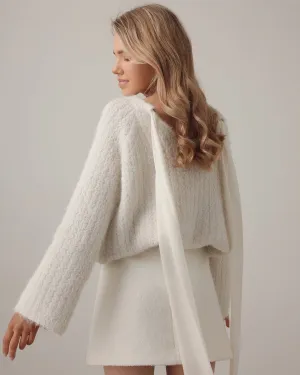 Soft Elegance Bow-Detail Sweater