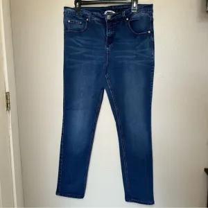 Soft Surroundings dark wash high rise skinny jeans women’s plus size 16