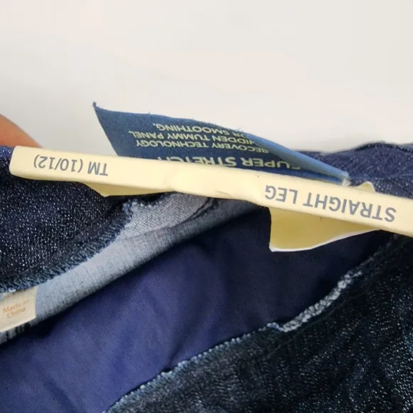 Soft Surroundings Jeans Womens TM 10T-12T Stretch Dark Blue Denim Jeggings NWT