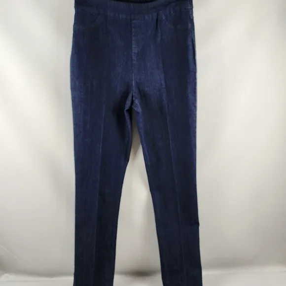 Soft Surroundings Jeans Womens TM 10T-12T Stretch Dark Blue Denim Jeggings NWT