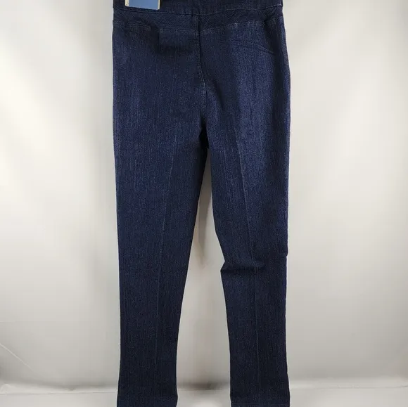 Soft Surroundings Jeans Womens TM 10T-12T Stretch Dark Blue Denim Jeggings NWT