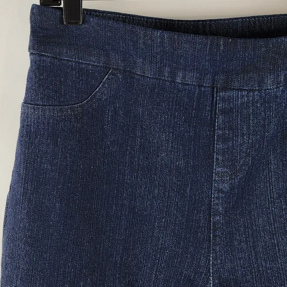 Soft Surroundings Jeans Womens TM 10T-12T Stretch Dark Blue Denim Jeggings NWT