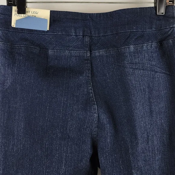 Soft Surroundings Jeans Womens TM 10T-12T Stretch Dark Blue Denim Jeggings NWT