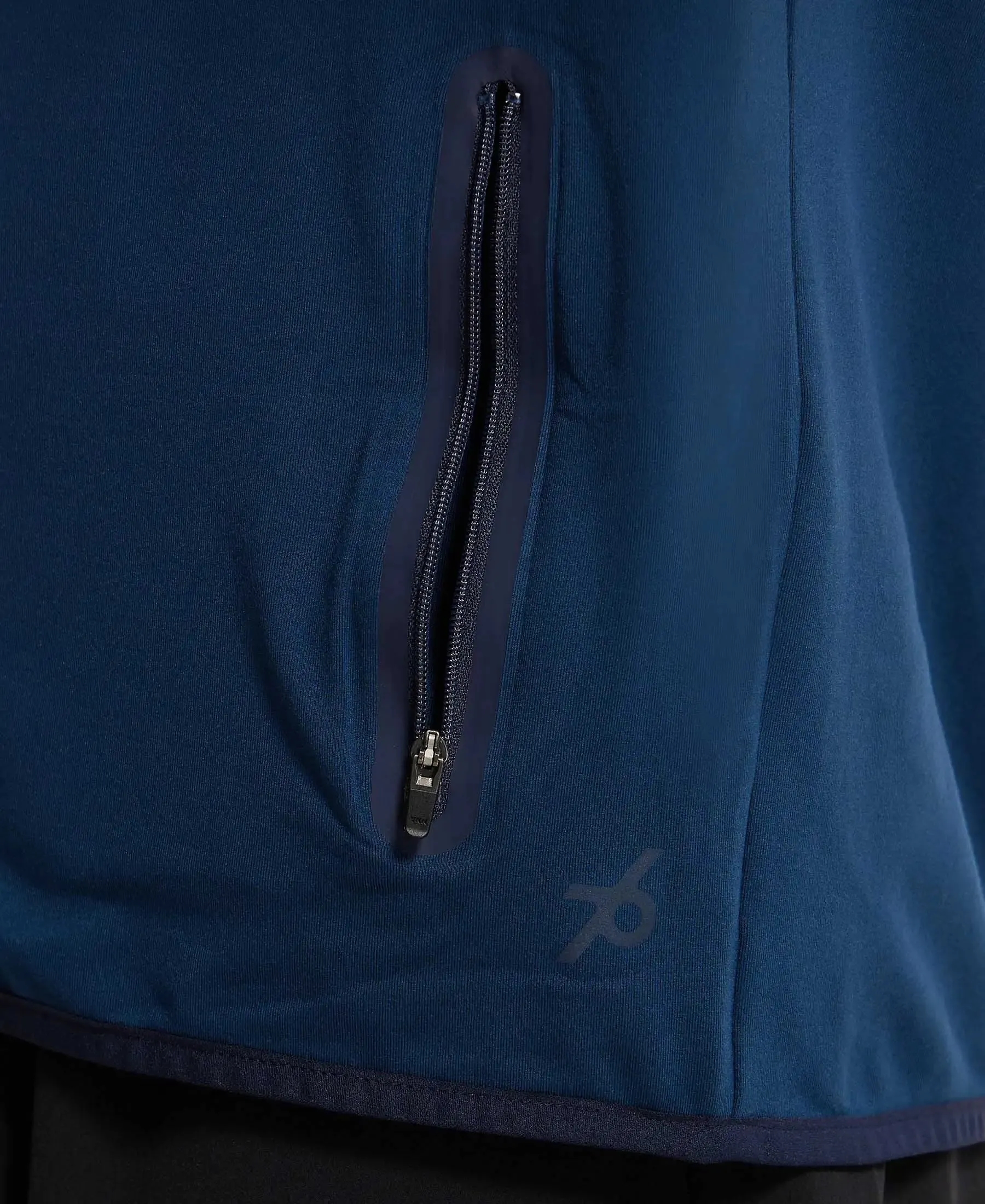 Soft Touch Microfiber Elastane Stretch Jacket with Thumbhole Styling - Moon Light Ocean