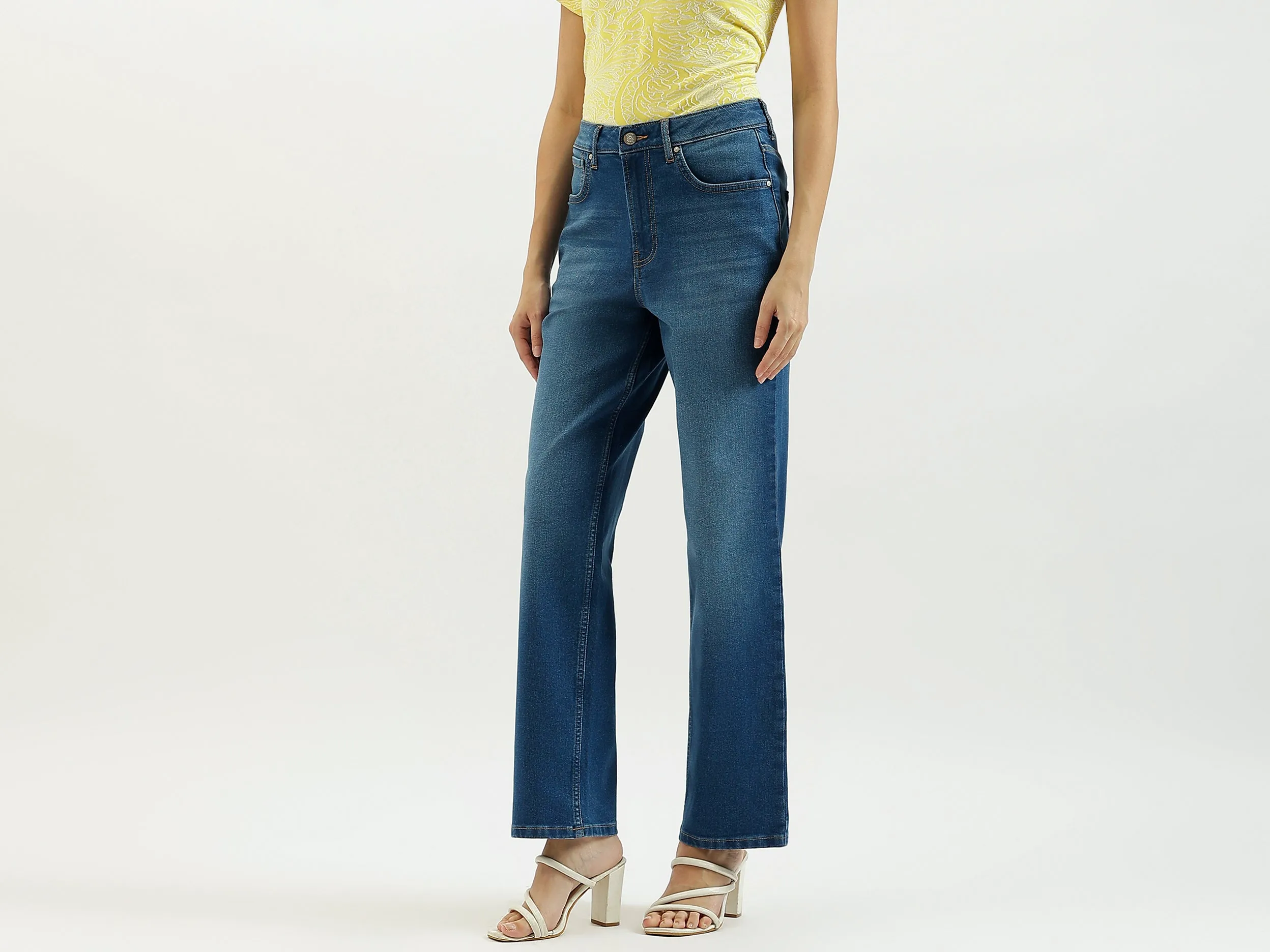 Solid Straight Fit Jeans