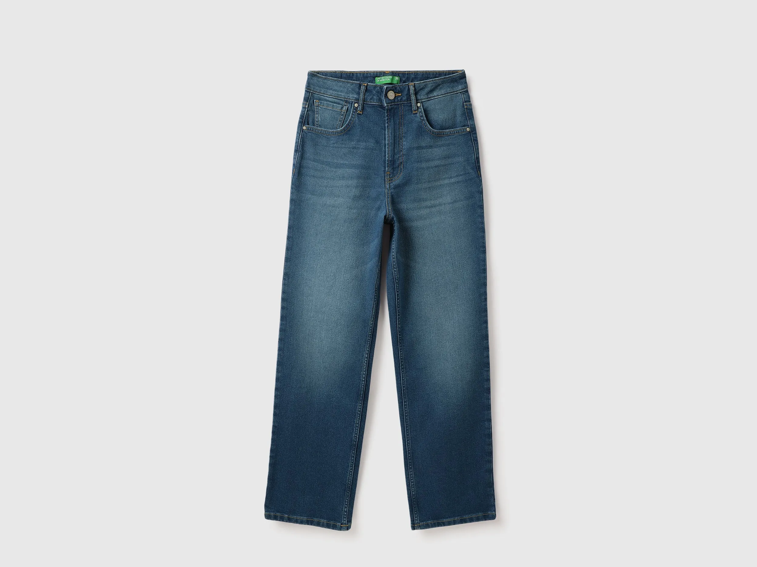 Solid Straight Fit Jeans