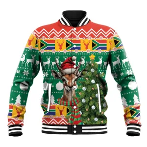 South Africa Springbok Baseball Jacket Christmas Tree - Lightning Art LT18