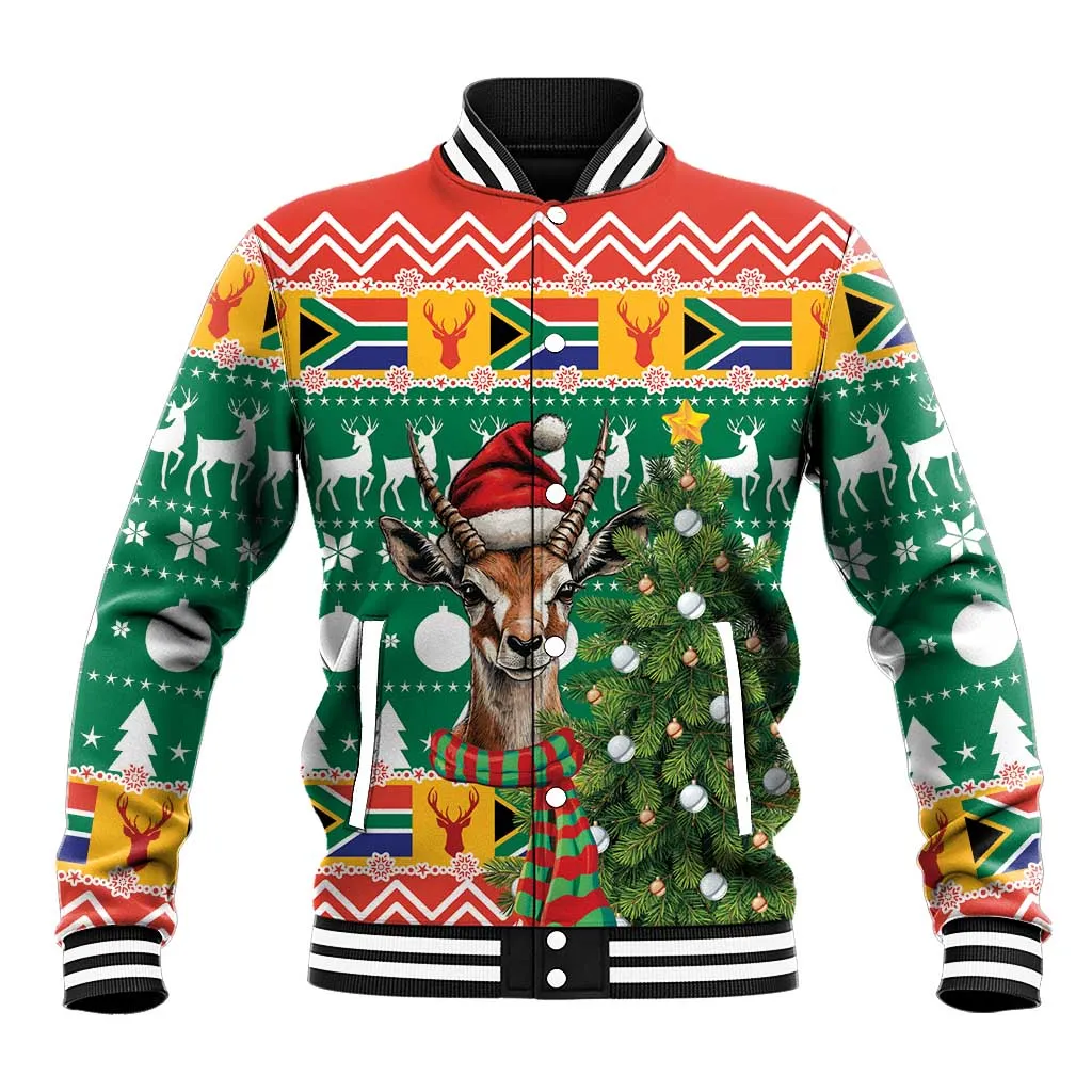 South Africa Springbok Baseball Jacket Christmas Tree - Lightning Art LT18