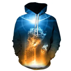 Space Galaxy Wolf Hoodie
