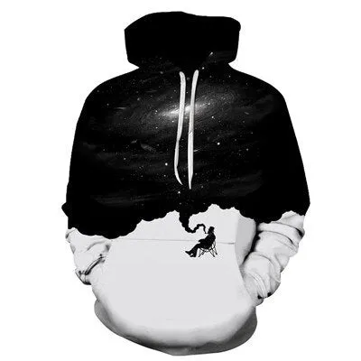 Space Galaxy Wolf Hoodie