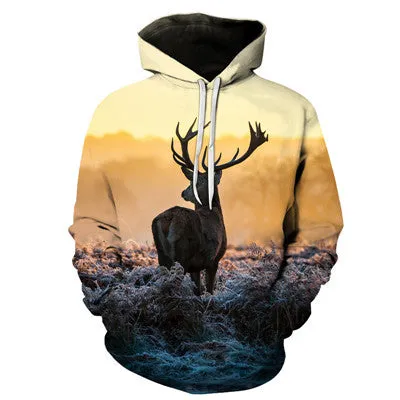 Space Galaxy Wolf Hoodie
