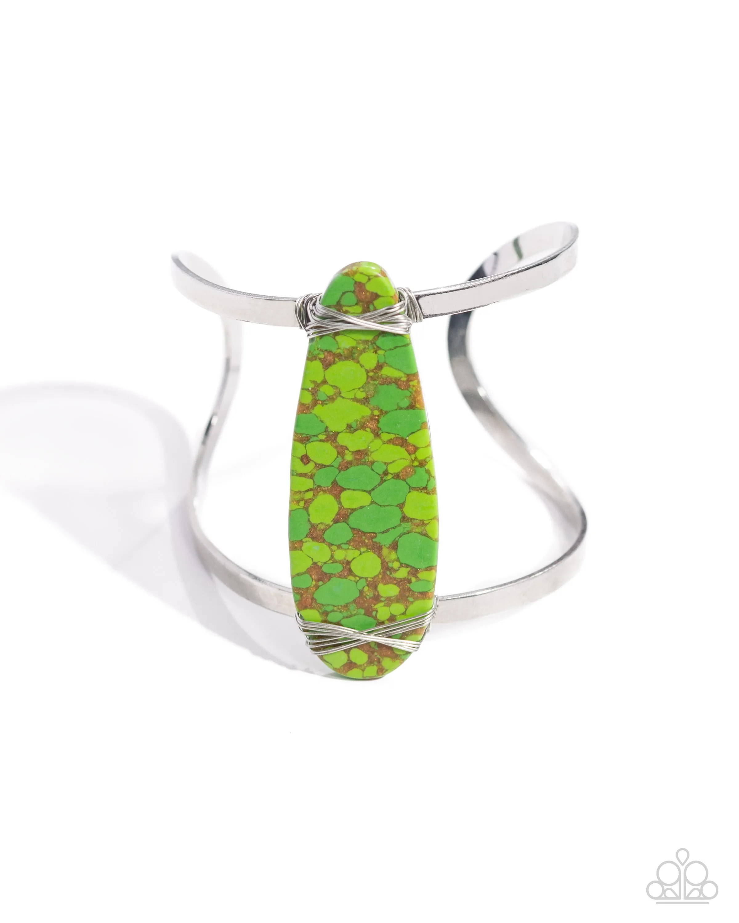 Spotted A Mile Away - Green Bracelet - Paparazzi Accessories