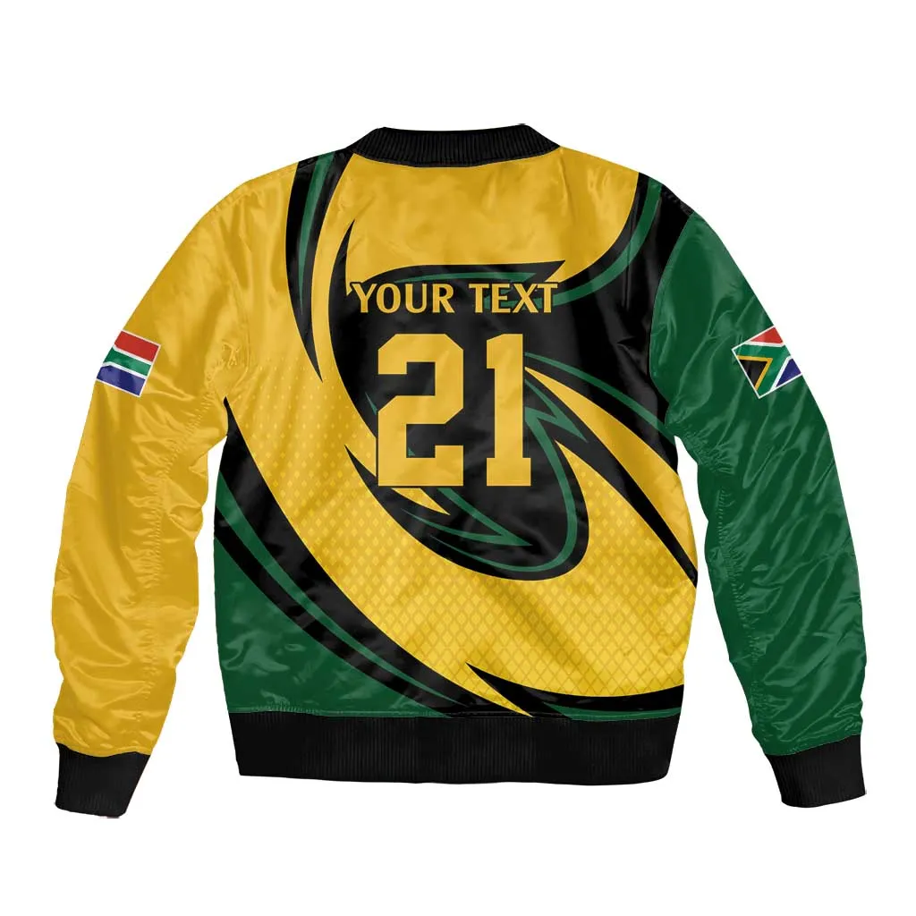 Springbok South Africa Cricket Custom Bomber Jacket Unique Pattern LT9