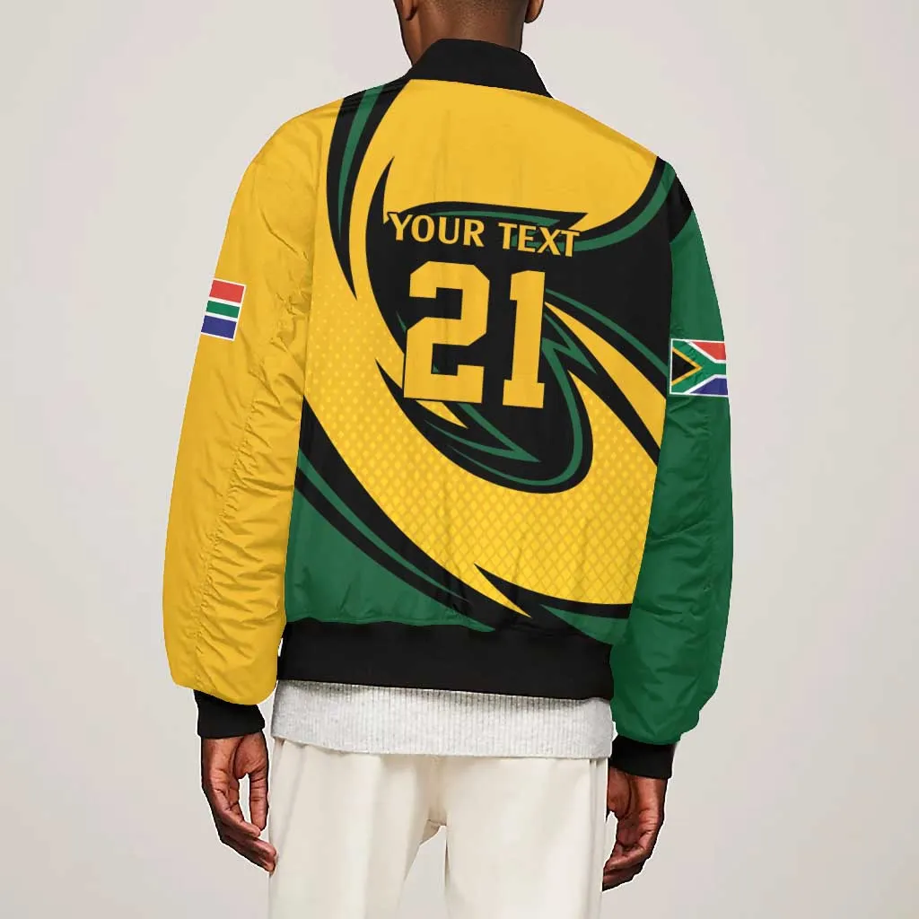 Springbok South Africa Cricket Custom Bomber Jacket Unique Pattern LT9