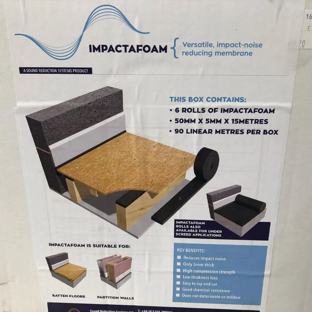 SRS Impactafoam Tape - 15m x 50mm x 5mm - Box of 6