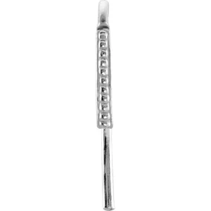 Sterling Silver Granulated Design Bishop Hook Ear Wire
