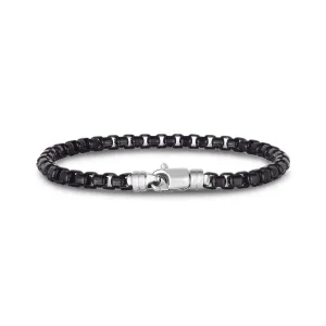 Sterling Silver Men's Box Link Bracelet