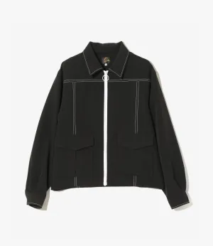 Stitched Sport Jacket – Black Light Double Cloth