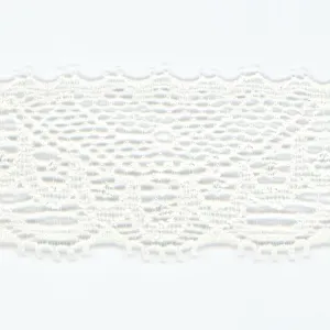 Stretch Trimming Lace #01 White