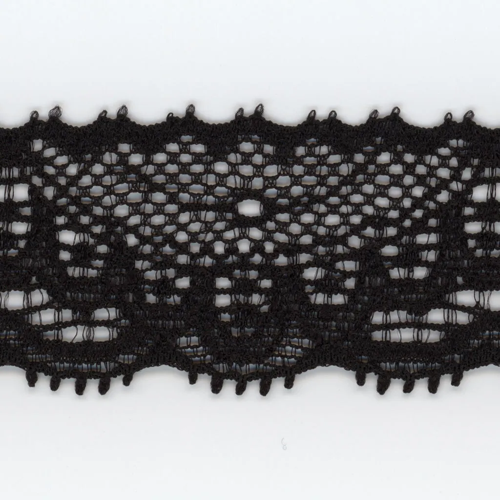 Stretch Trimming Lace #50 Black
