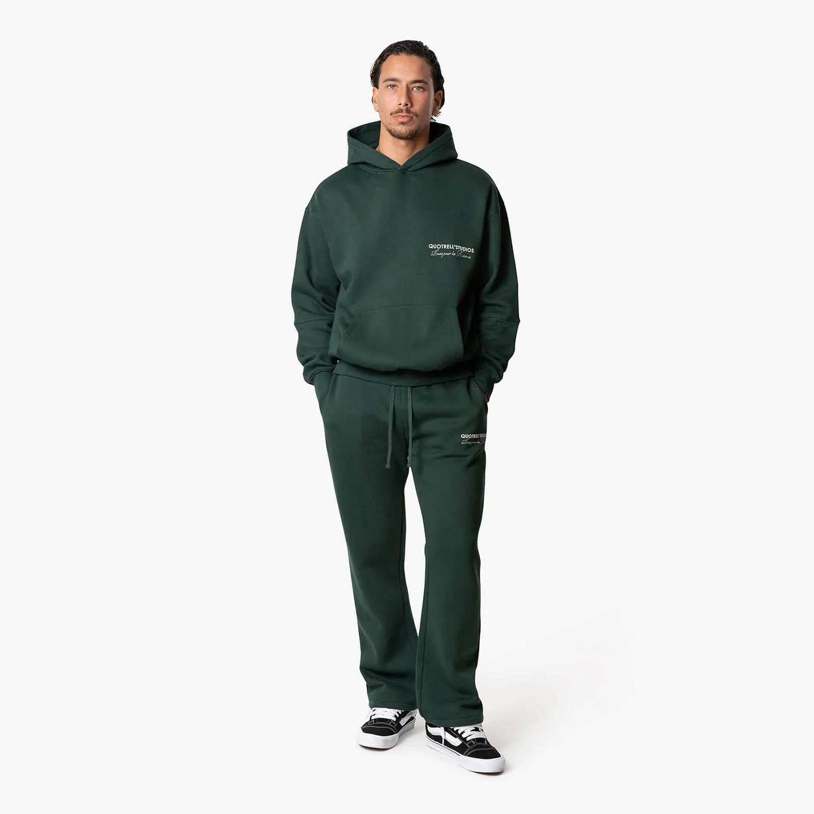 STUDIOS HOODIE | PETROL/WHITE