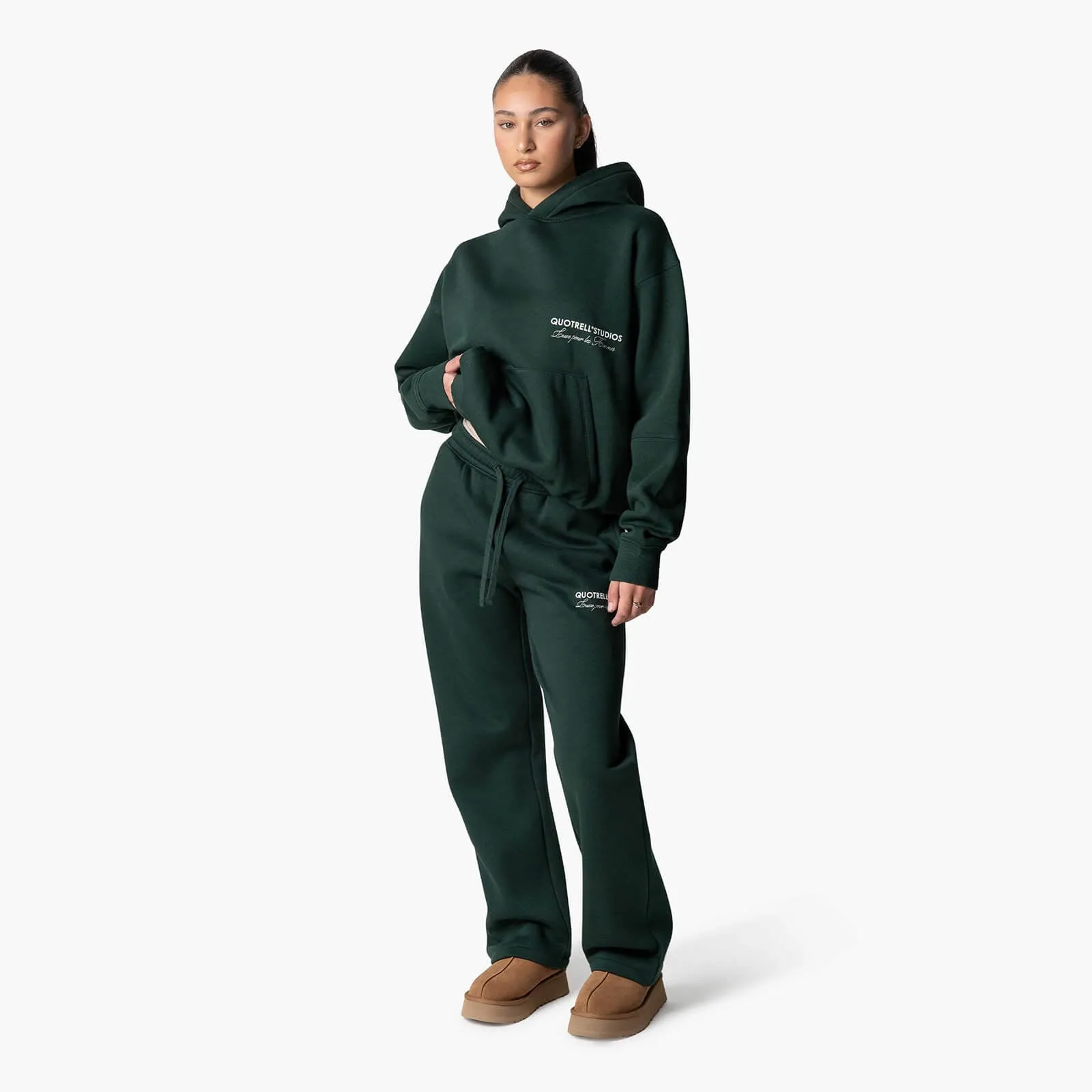 STUDIOS HOODIE | PETROL/WHITE