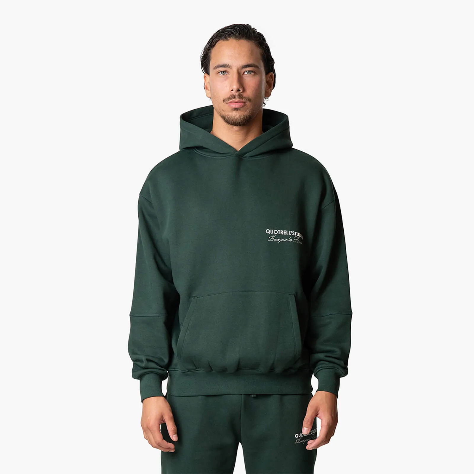 STUDIOS HOODIE | PETROL/WHITE