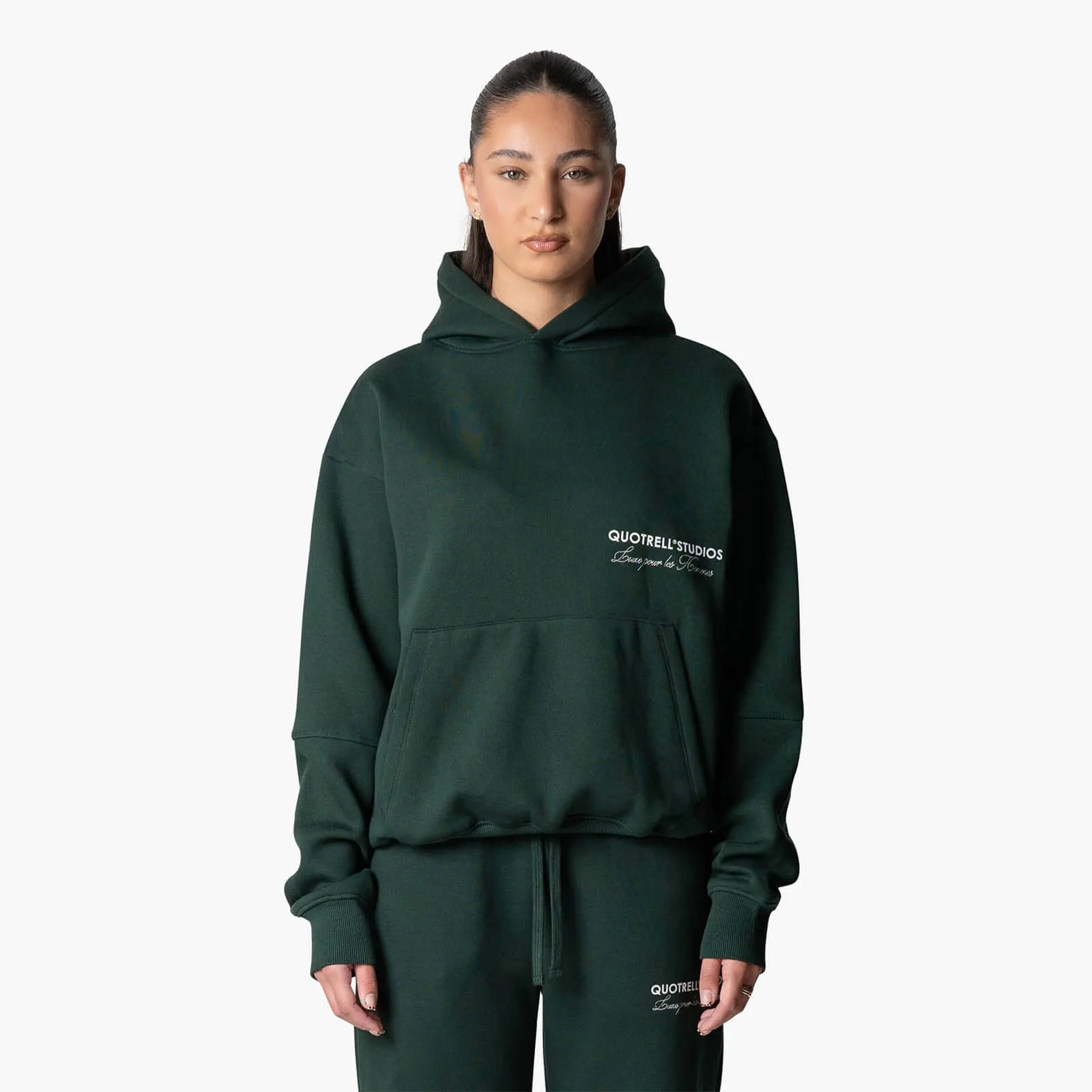 STUDIOS HOODIE | PETROL/WHITE