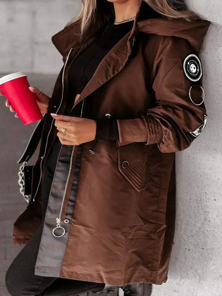 Stylish hooded Raina jacket