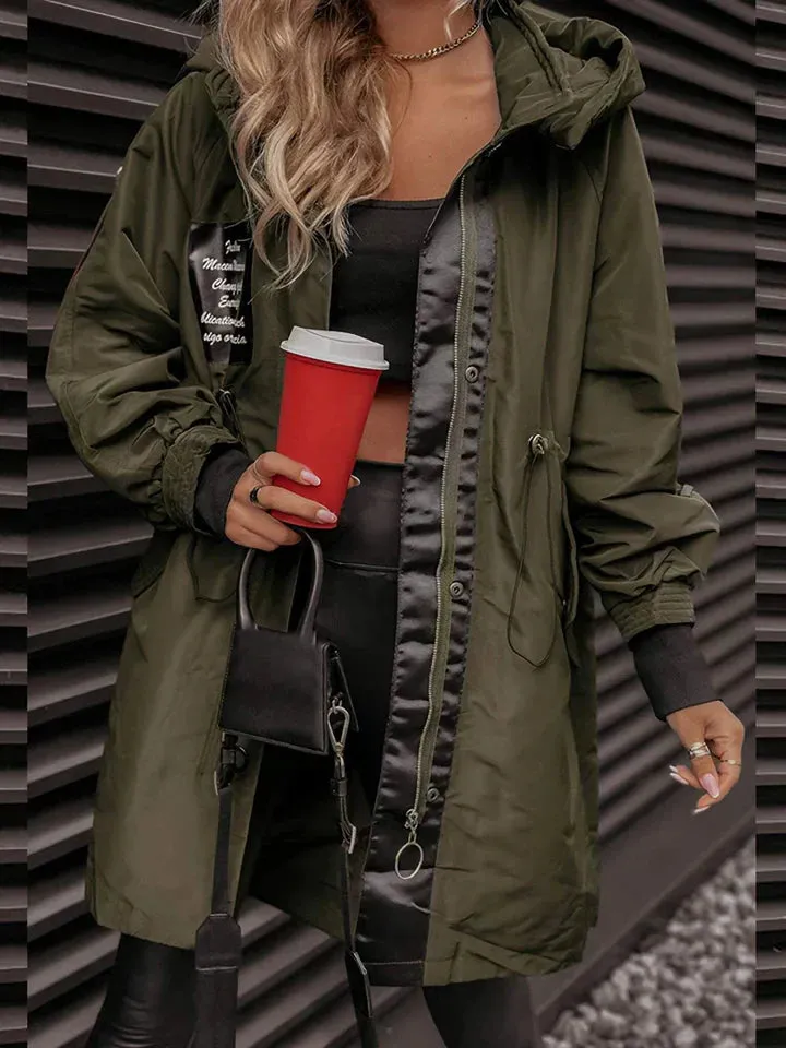 Stylish hooded Raina jacket