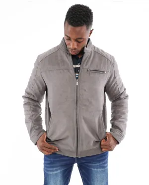 Suede Biker Jacket