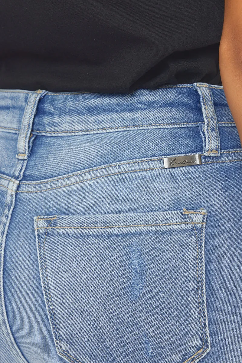Sultana High Rise Slim Straight Leg Jeans