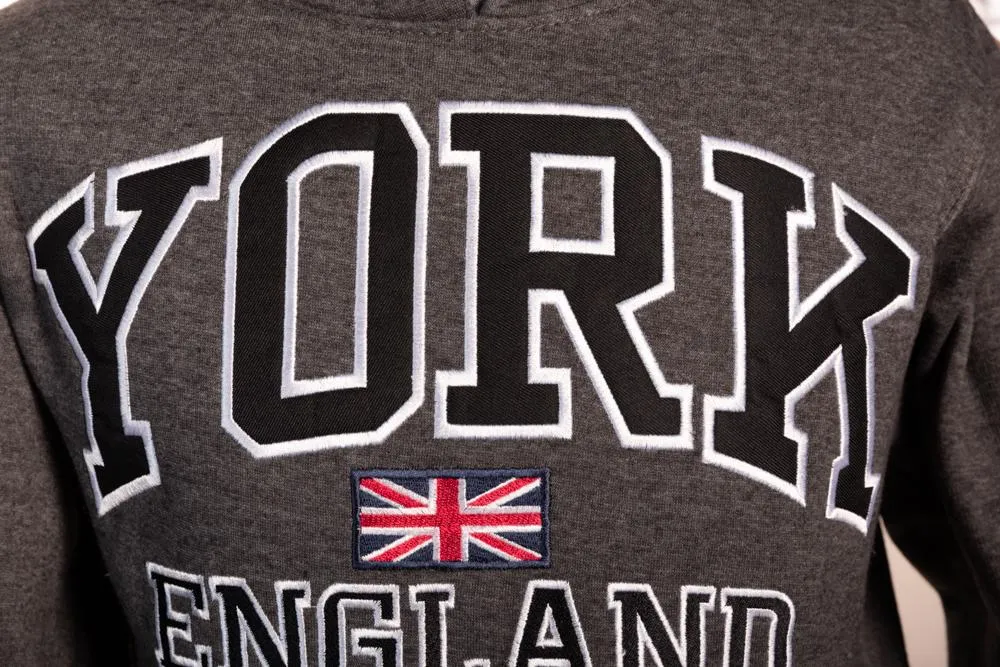 Sweatshirt York England Charcoal-Black Pullover Youth
