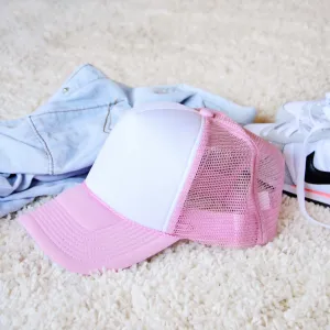 Sweet Trucker Hat in Pink