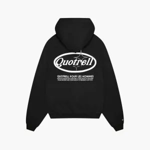 SYDNEY ZIP HOODIE | BLACK/WHITE