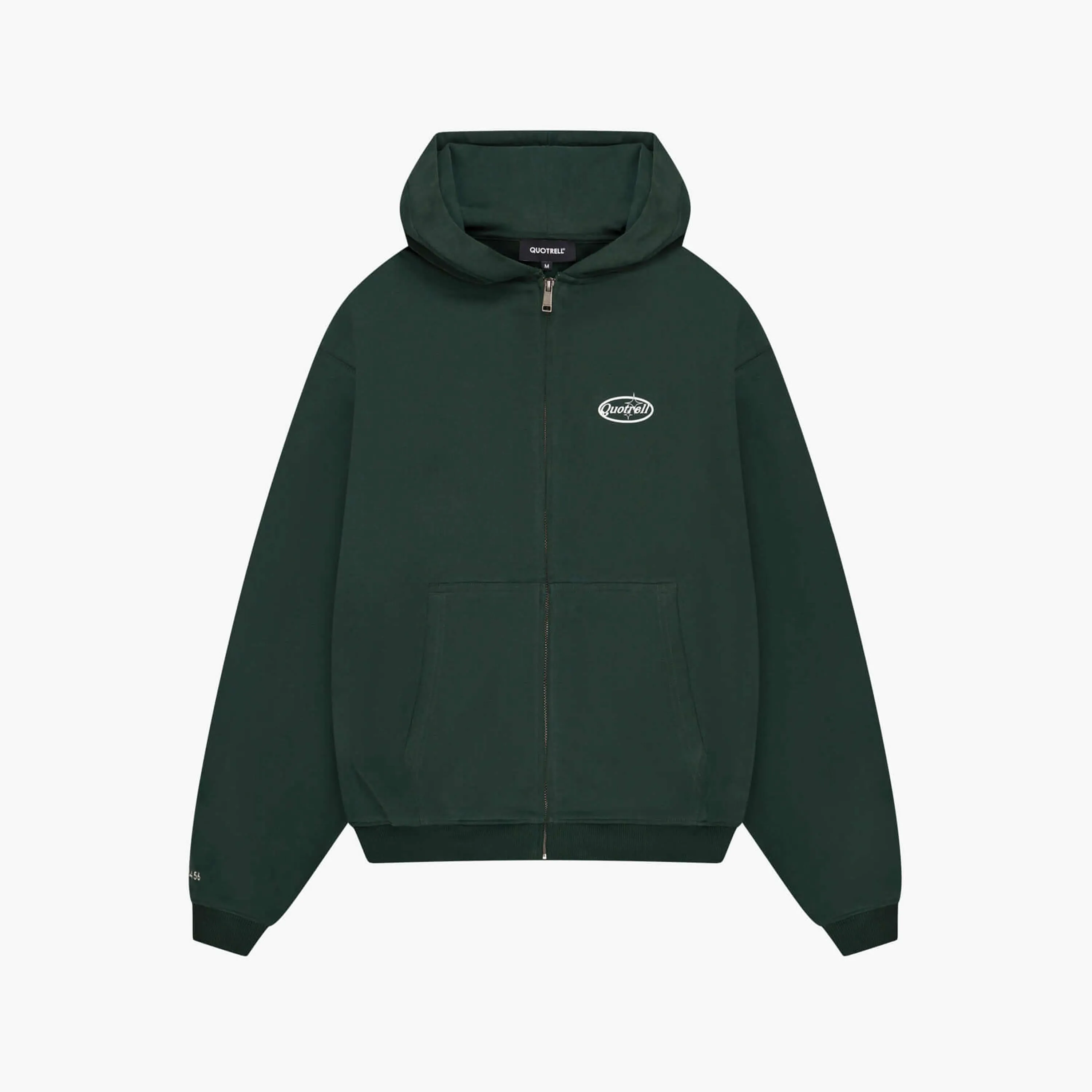 SYDNEY ZIP HOODIE | PETROL/WHITE