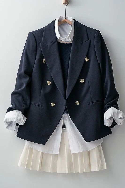 Take Point Double-Breasted Blazer