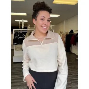 Teddy Fleece Crop