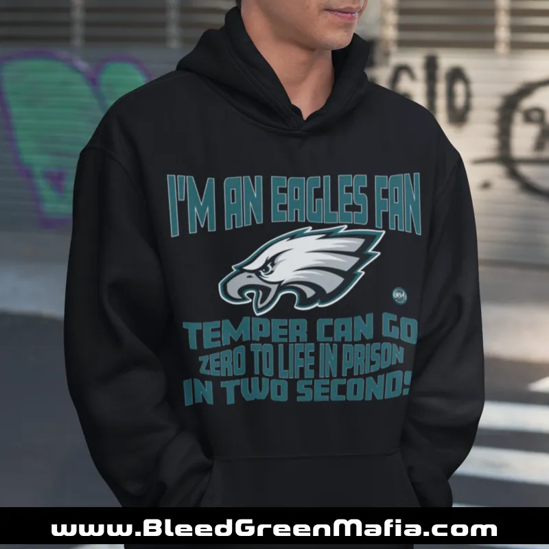 Temper Can Go Zero To Life In Prison  Hoodie | www.BleedGreenMafia.com