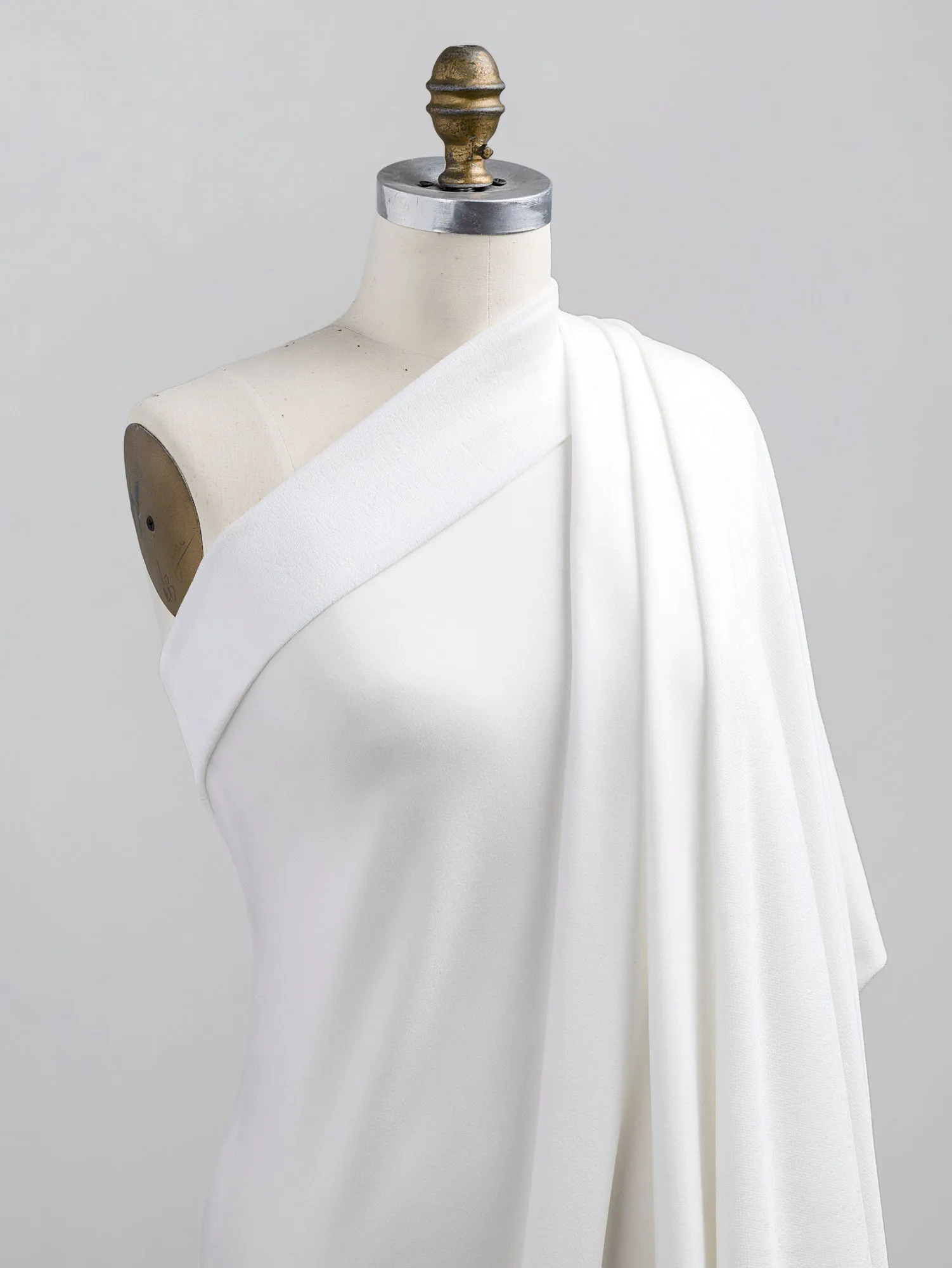Tencel Lyocell Organic Cotton Stretch French Terry - Ivory - Swatch