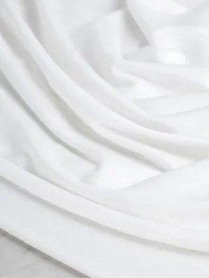 Tencel Lyocell Organic Cotton Stretch French Terry - Ivory