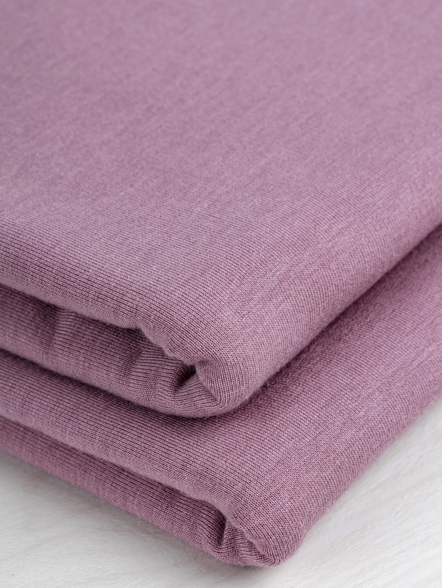 Tencel Lyocell Organic Cotton Stretch French Terry - Light Mauve