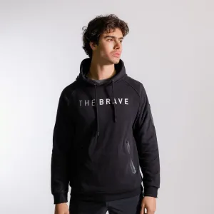 THE BRAVE - MEN'S SIGNATURE OVERHEAD HOODIE 2.0 - BLACK