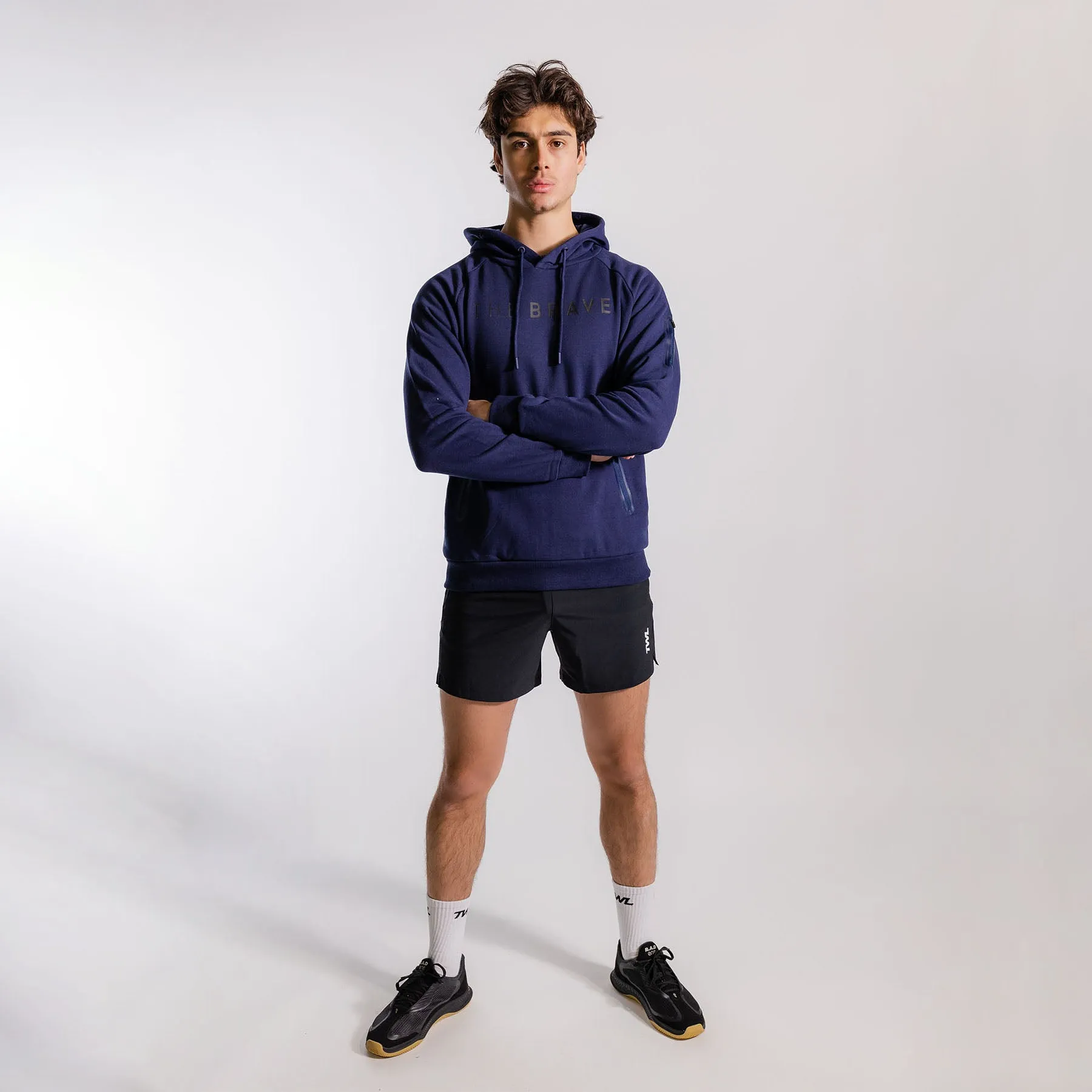 THE BRAVE - MEN'S SIGNATURE OVERHEAD HOODIE 2.0 - DARK NAVY