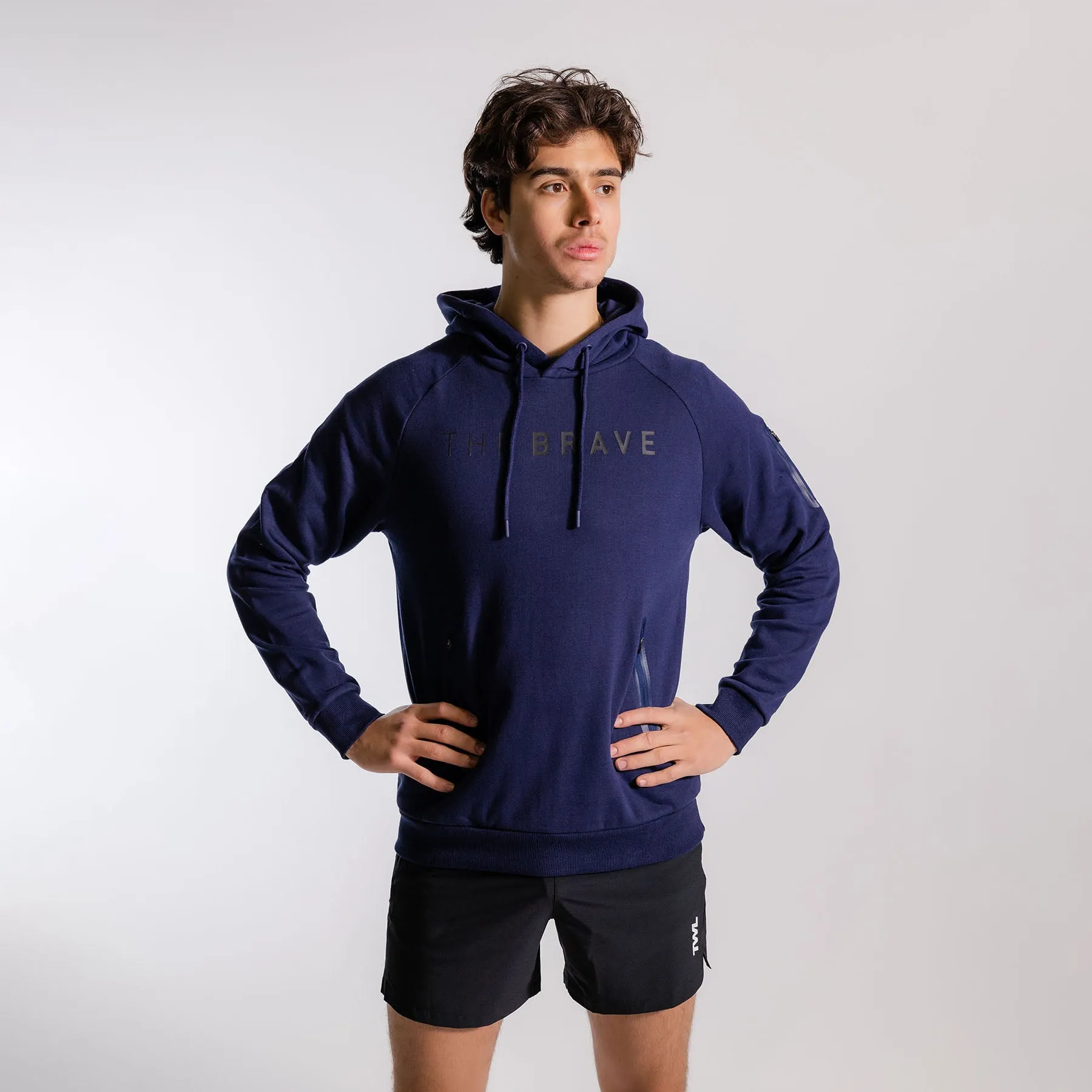 THE BRAVE - MEN'S SIGNATURE OVERHEAD HOODIE 2.0 - DARK NAVY