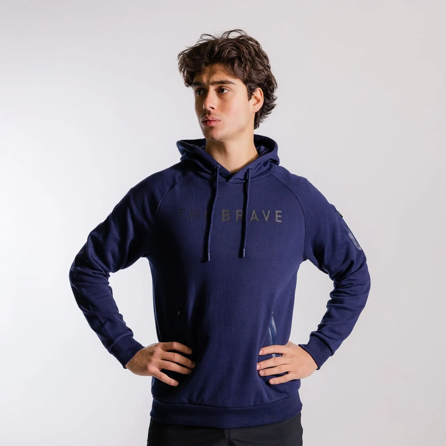THE BRAVE - MEN'S SIGNATURE OVERHEAD HOODIE 2.0 - DARK NAVY