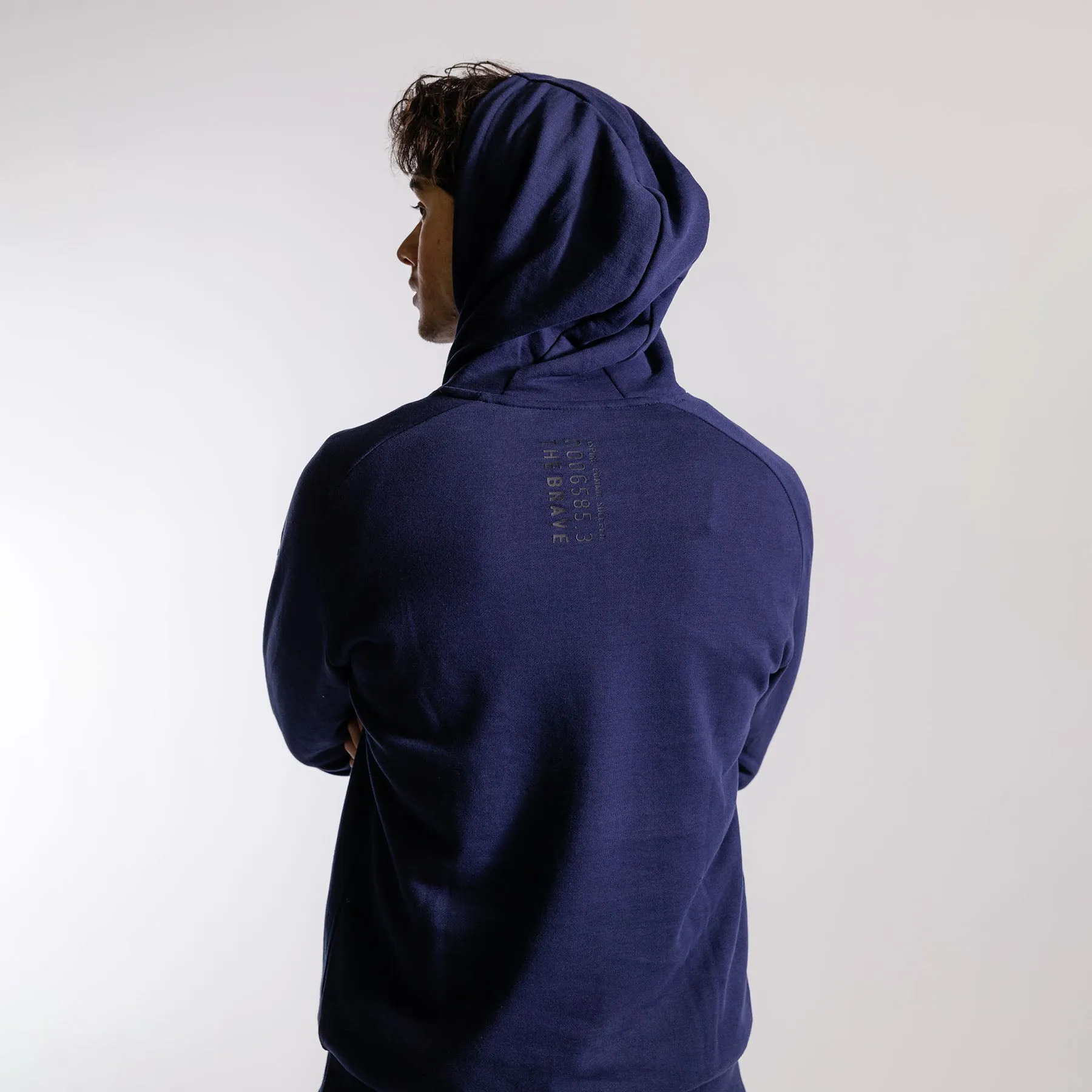 THE BRAVE - MEN'S SIGNATURE OVERHEAD HOODIE 2.0 - DARK NAVY