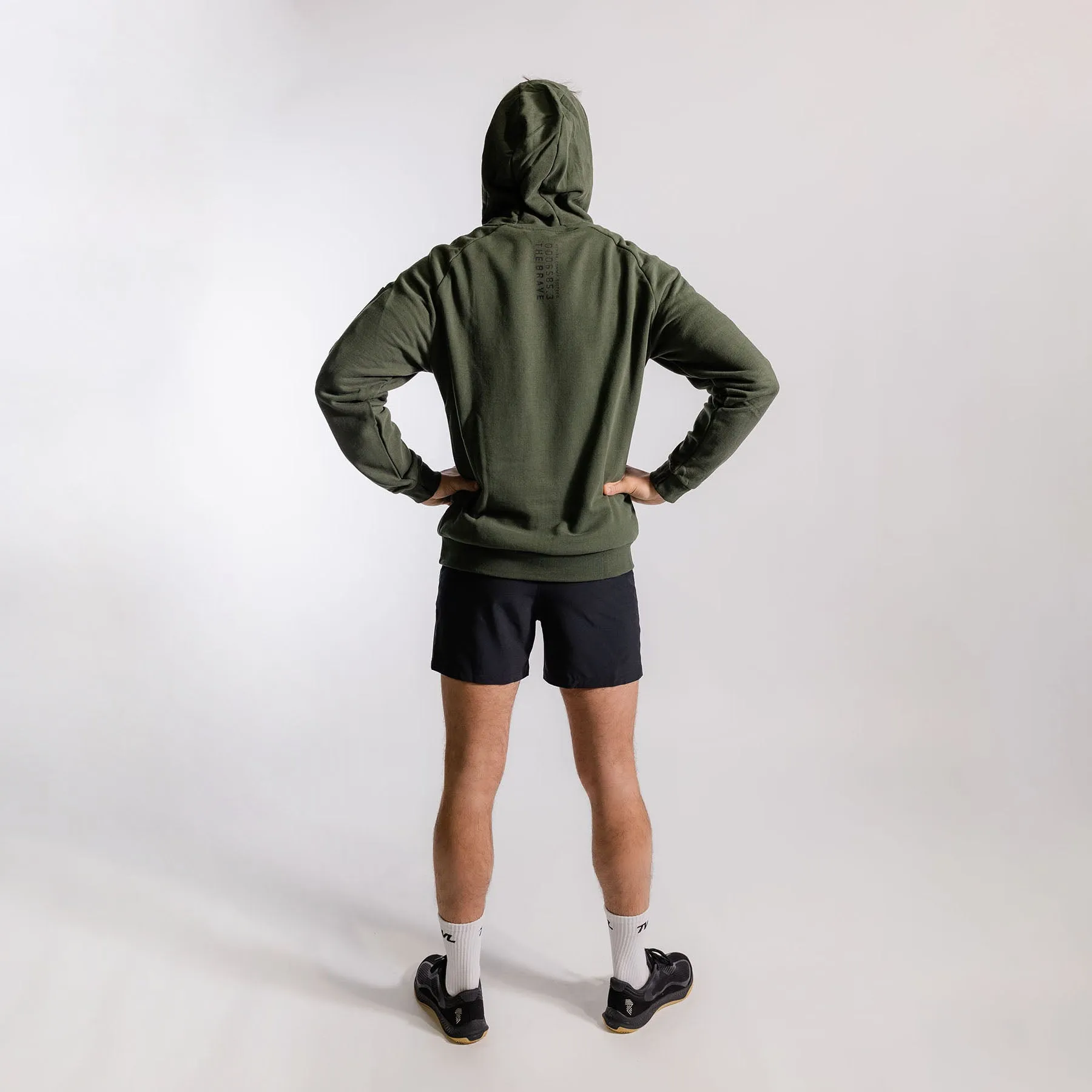 THE BRAVE - MEN'S SIGNATURE OVERHEAD HOODIE 2.0 - DARK OLIVE