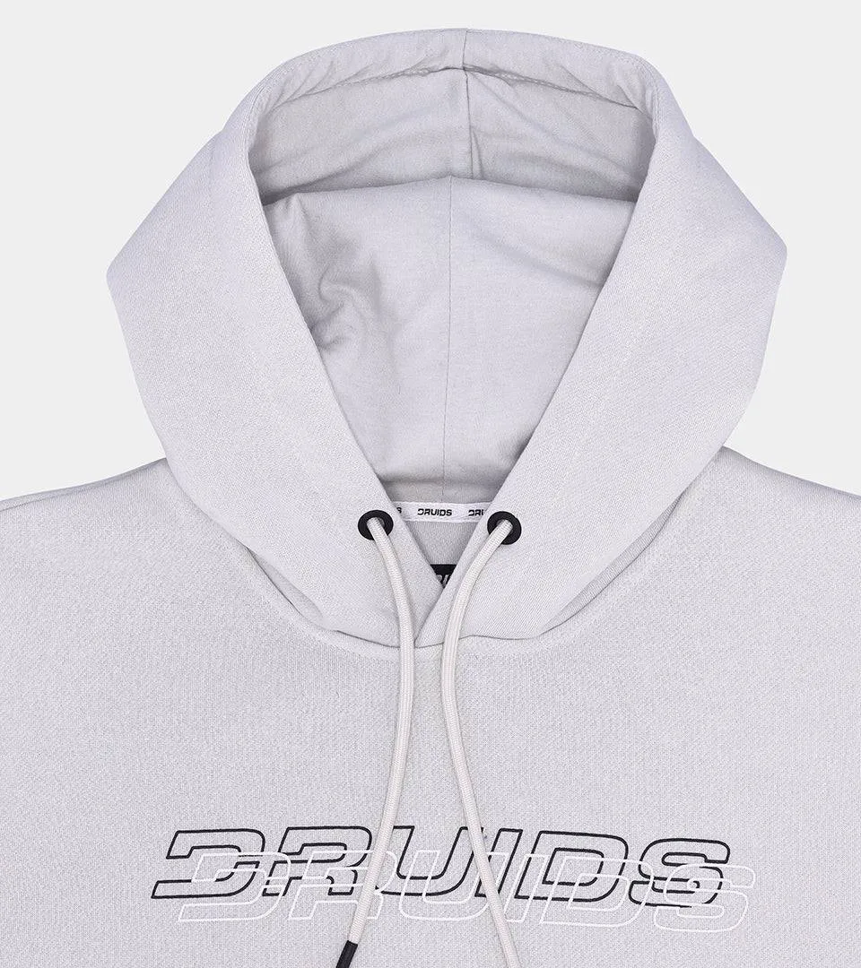 THE DOUBLE LOGO HOODIE - GREY