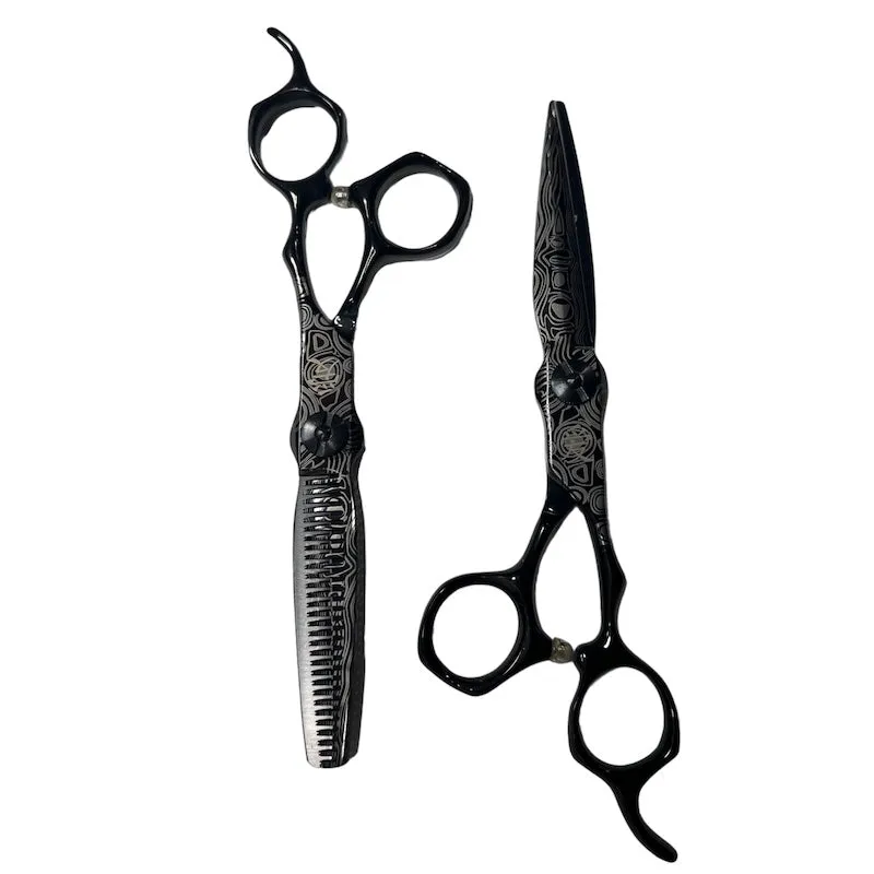 THE GRAND MASTER NOVA BLACK SHEAR SET 6 Inch